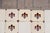 1900s Portuguese Fleur-De-Lis & Plain Antique White Large Antique Tiles Set of 32 For Sale - Image 12 of 18