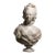 Hand-Carved Natural Marble Bust Sculpture – Portrait of Marie Antoinette For Sale