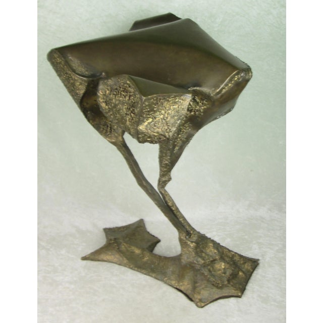 1975 Rogelio Madero De La Pena Bronze Sculpture "Campana en El Norte" For Sale - Image 6 of 18