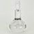 Transparent 1975 Floris Meydam for Royal Leerdam Solid Crystal Table Lamp Bubbles For Sale - Image 8 of 10