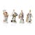 Porcelain Four Continents from Sitzendorf, Set of 4 For Sale - Image 6 of 6
