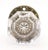 Antique octagon clear glass door knob paired with a spider web design brass rosette. The original rosette mounting screws...