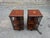 Wood Early 20th Century Pair of Edwardian Style Revolving Mahogany Inlaid Bookcase Side Tables For Sale - Image 7 of 16