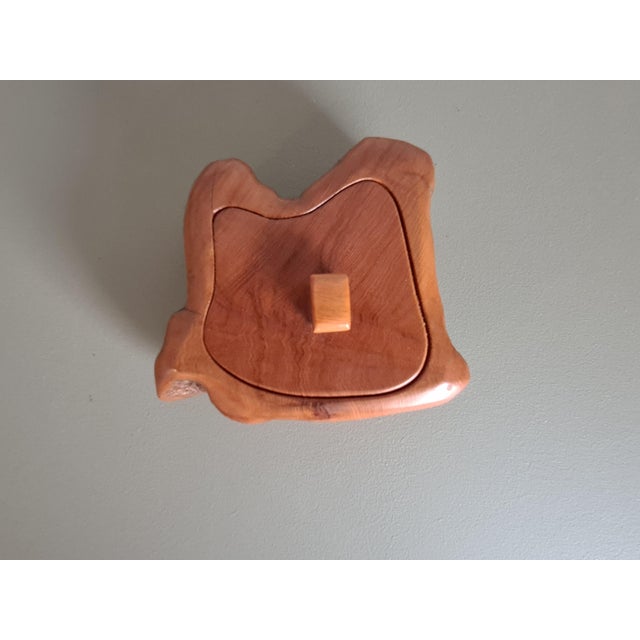 Vintage French Wooden Box in style of Alexandre Noll, 1950 For Sale - Image 11 of 17
