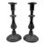 Antique Pair of American Pewter Candlesticks With Push Up Rods, Circa 1820s–1830s For Sale
