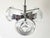 Metal Vintage Space Age Ceiling Light in Glass and Chrome, 1970s For Sale - Image 7 of 8