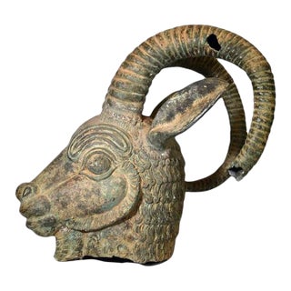 1960s Bronze Rams Head For Sale