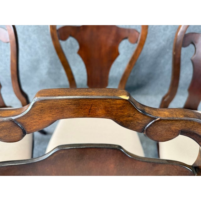 7 Piece Banded Dining Set With Cabriole Legs For Sale - Image 11 of 17