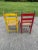 1940s Vintage Folk Art Hand Painted Dining Chairs - a Pair For Sale - Image 4 of 12