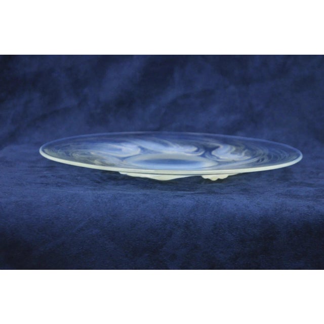 Lalique René Lalique Ondines Opalescent Clear Glass Swimming Mermaids French Dish Plate For Sale - Image 4 of 9