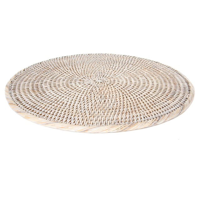 Artifacts Rattan Round Placemat For Sale - Image 4 of 6