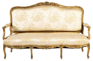 18th Century French Gilded Wood Sofa
