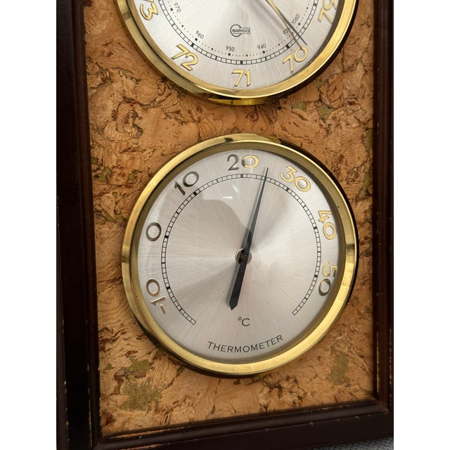 Weather Station with Hygrometer, Barometer and Thermometer from Barigo, Germany, 1960s For Sale - Image 4 of 7