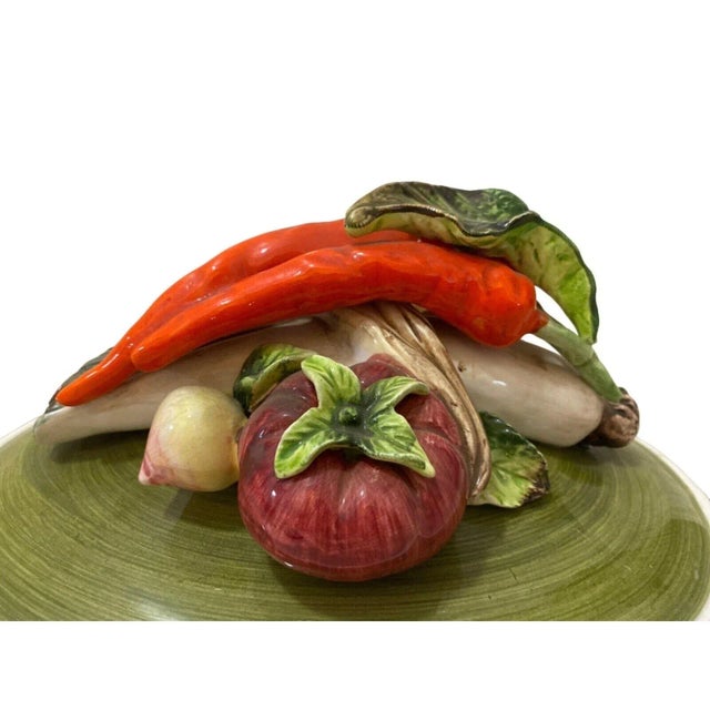 Mid 20th Century Vintage Mid-Century Modern Garden Harvest Arnart 5th Ave Soup Tureen Hand Painted Japan For Sale - Image 4 of 5