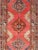 Mid 20th Century Red Field Vintage Turkish Oushak Rug With Vertical Geometric Medallions For Sale - Image 5 of 8