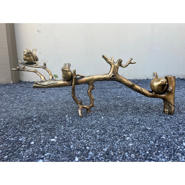 Mid 20th Century Wrought Iron Birds on Branch Sculpture Chairish