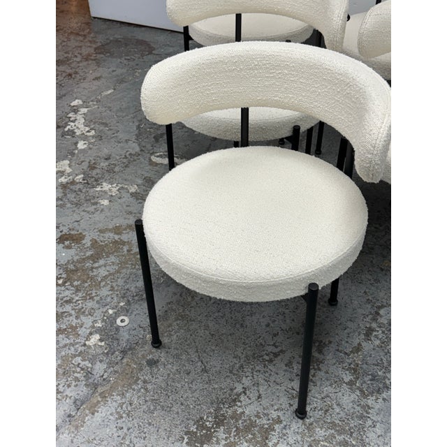 Cream Omar De Biaggio for Cb2 Inesse Dining Chairs, Set of Six For Sale - Image 8 of 12
