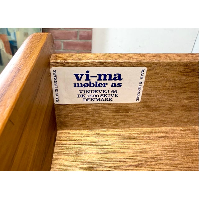 1970’s Mid Century Danish Modern Teak Desk by Vi-Ma Mobler For Sale - Image 9 of 12