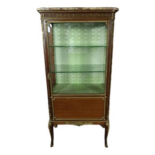 Napoleon III Vitrine Mahogany Showcase For Sale