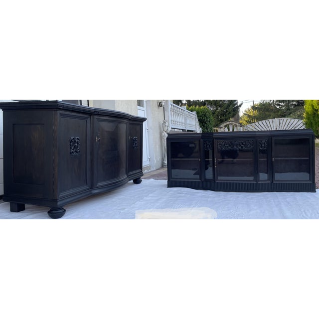 Neo-Renaissance European Buffet, 1900s, Set of 2 For Sale - Image 16 of 18