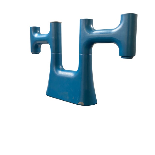 Ikea Ehlén Johansson Vintage Ikea Ps 2012 Candle Holder Blue Structural For Sale - Image 4 of 5