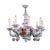 Ceramic Italian Polychrome Porcelain Chandelier in the style of Capodimonte, 1950 For Sale - Image 7 of 7