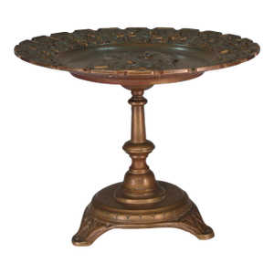 Mid 19th Century Compote / Tazza Bronze Neoclassical Greek Art Medallion