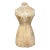 Late 20th Century Carved Wooden Female Torso Sculpture For Sale