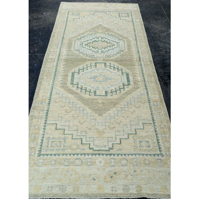 Turkish Oushak Rug 3'1"x 7'9" #19272 Explore a curated collection of hallway runners, wool rugs, and handmade masterpieces...