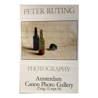 The Red Line Poster attributed to Peter Ruting, Netherlands, 1980s For Sale