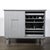 John Stuart Mid-Century Modern Silver Cerused Oak Gentleman's Chest by John Stuart Inc. For Sale - Image 4 of 18