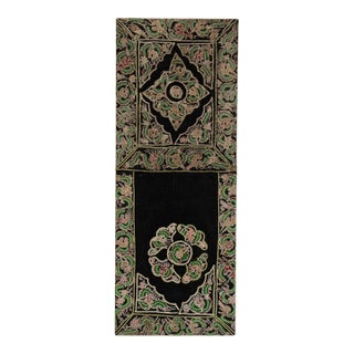 Early 20th Century China Charcoal Textile Wall Hanging For Sale