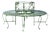 French Style Green Metal Circular Tree Garden Bench For Sale