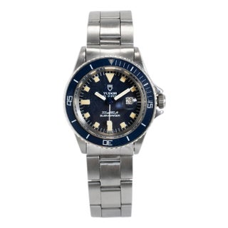 Vintage 1982 Tudor Prince Oysterdate Mini Submariner 33mm 94400 Blue Steel Watch For Sale