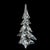 Mid-Century Modern Vintage Lead Crystal Clear Glass Christmas Tree Made in Japan 11" X 7" For Sale - Image 3 of 11