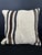 Turkish Hemp Pillow Cushion Natural Beige Black Cushion Cover 20x20 For Sale - Image 4 of 4