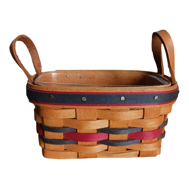 Longaberger Small All Star Basket Hand Woven Brown Christmas 1994 For Sale