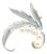 1990s Mikimoto Estate Akoya Pearl Brooch Pin Sterling Silver 6.10 mm For Sale