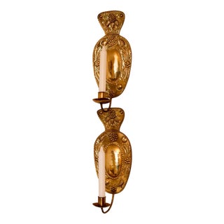 Mid-Century Modern Swedish Sconces in Brass, Set of 2 For Sale