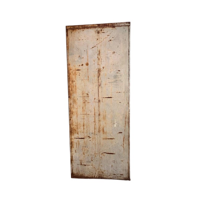 Add instant industrial character to your space with this authentic vintage metal file cabinet, featuring a timeworn patina...
