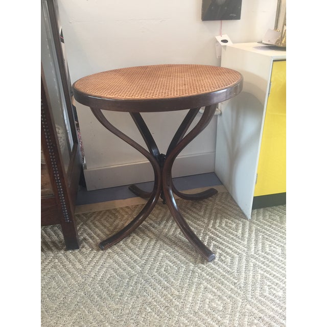 Vintage Bentwood Cane Top Table Chairish