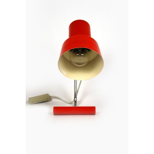 Red Table Lamp attributed to Josef Hurka for Napako, 1960s For Sale - Image 16 of 18