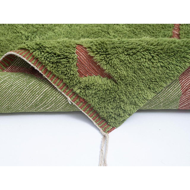 Premium Hand-Knotted Wool Rug | 9'11" X 6'11" | One of a Kind For Sale - Image 4 of 7
