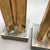 Modernist Architectural Brass and Steel Andirons - a Pair For Sale In New York - Image 6 of 7