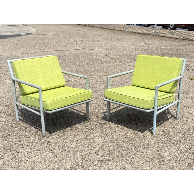 1970s Hauser Hollywood Regency Faux Bamboo Aluminum Metal Patio Sofa