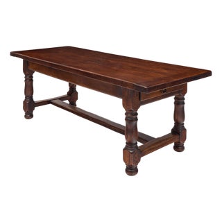 Antique French Farm Table, Solid Wood For Sale