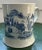 Ceramic Antique 18th Century Chinese Kangxi Blue & White Export Porcelain Tankard Mug With Rocky Landscape For Sale - Image 7 of 12