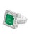 4 Carat Emerald Cut Colombian Emerald and Diamond Ring 14 Karat Gold Estate For Sale - Image 18 of 18