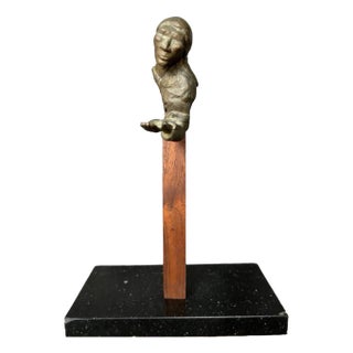 Richard V. Greeves, Navajo Figure, 1980s, Bronze Sculpture For Sale