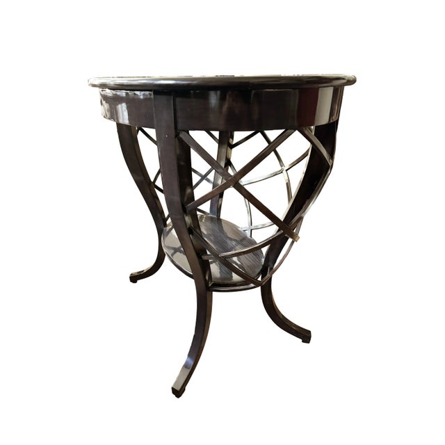 A bespoke L. Rossi side table - from Rossi Antiques in San Francisco, CA, a symbol of superior design and craftsmanship....